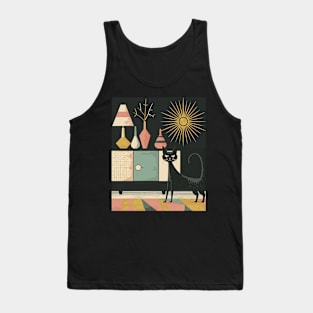 Mid-Century Modern CAT Houses Tank Top